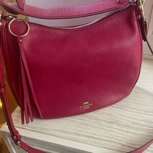 Coach Pebble Leather Sutton Hobo Shoulder Bag